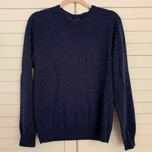 j. crew Men's 100% cashmere Navy Sweater